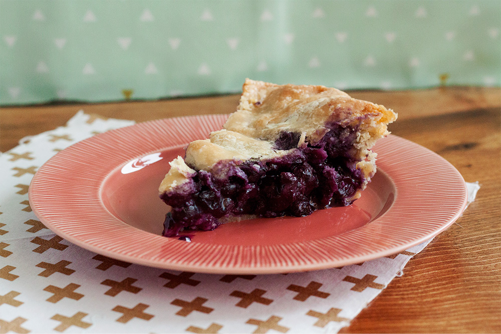 Blueberry Cardamom Pie by Peony + Ink