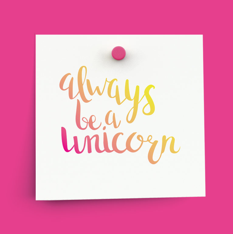 Free Download: Unicorn Quote Printable | Peony + Ink